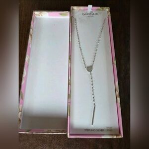 NEW ISABELLA M. BOSTON 925 STERLING SILVER 26 IN CHAIN NECKLACE W/HEART PENDANT